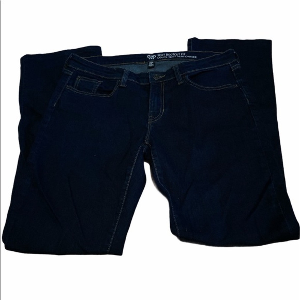 Gap sexy Bootcut fits dark blue jeans size 8